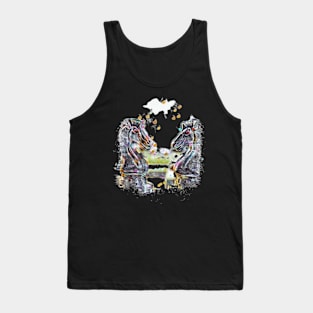 Chess pieces modern art design Tank Top